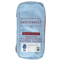 Bruce Bolt PREMIUM PRO BADER Series Long Cuff Batting Gloves: Baby Blue -Baseball Equip Shop 1