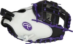 33 Inch Rawlings Liberty Advanced Color Series RLACM33FPPU Women's White/Purple/Black Fastpitch Softball Catcher Mitt -Baseball Equip Shop 33 inch rawlings liberty advanced color series rlacm33fppu women s white purple black fastpitch softball catcher mitt 17