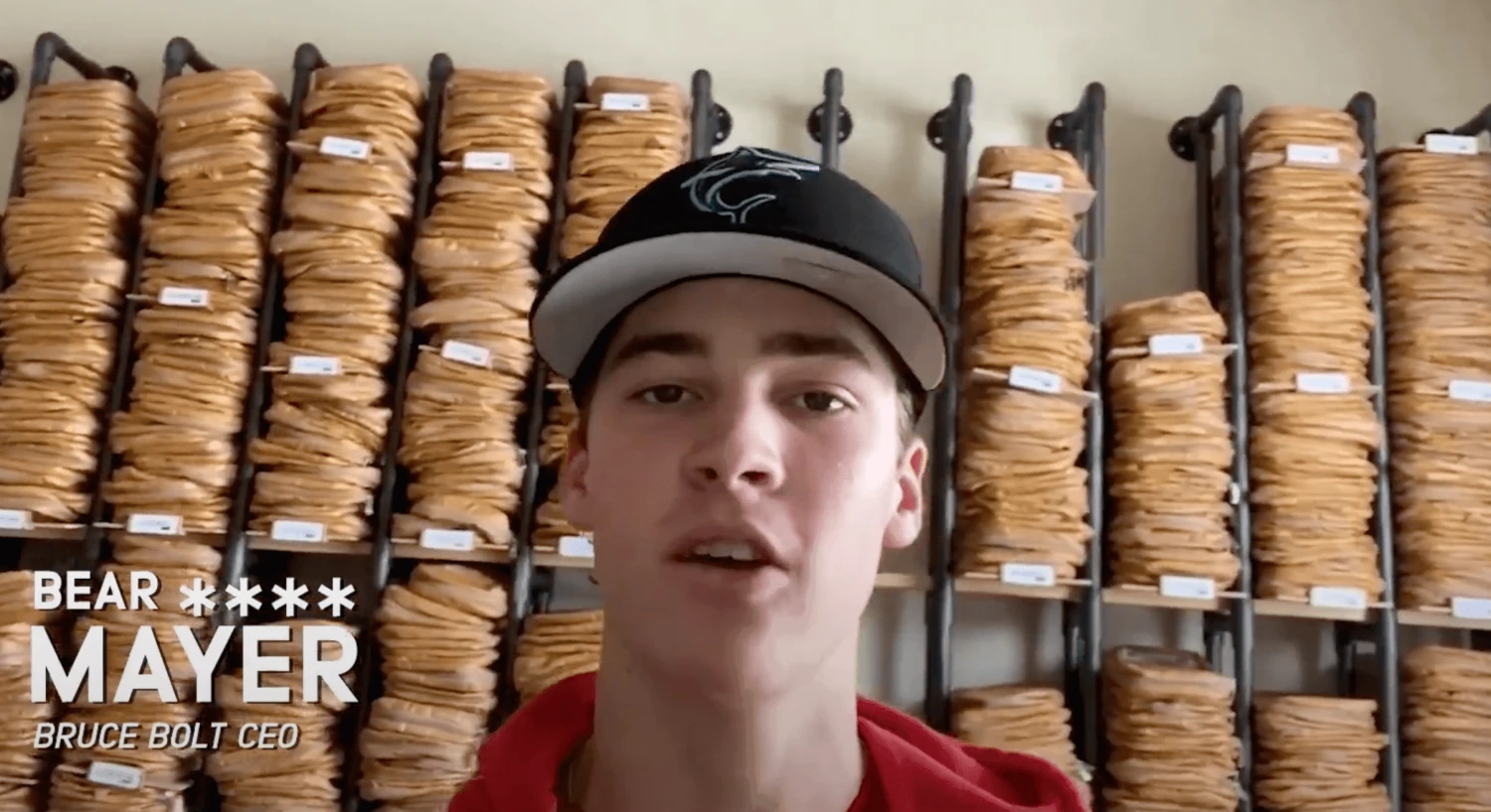 Bruce Bolt PREMIUM PRO Short Cuff Batting Gloves: Navy 4 Bruce Bolt PREMIUM PRO Short Cuff Batting Gloves: Navy - Image 2