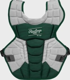 Rawlings Youth Dark Green/White VELO 2.0 Catcher's Gear Box Set: CSV2Y-DG / W -Baseball Equip Shop CPV2N W DG 1