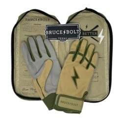 Bruce Bolt Premium Pro Military Series Short Cuff Batting Gloves: Beige -Baseball Equip Shop IMG 0887