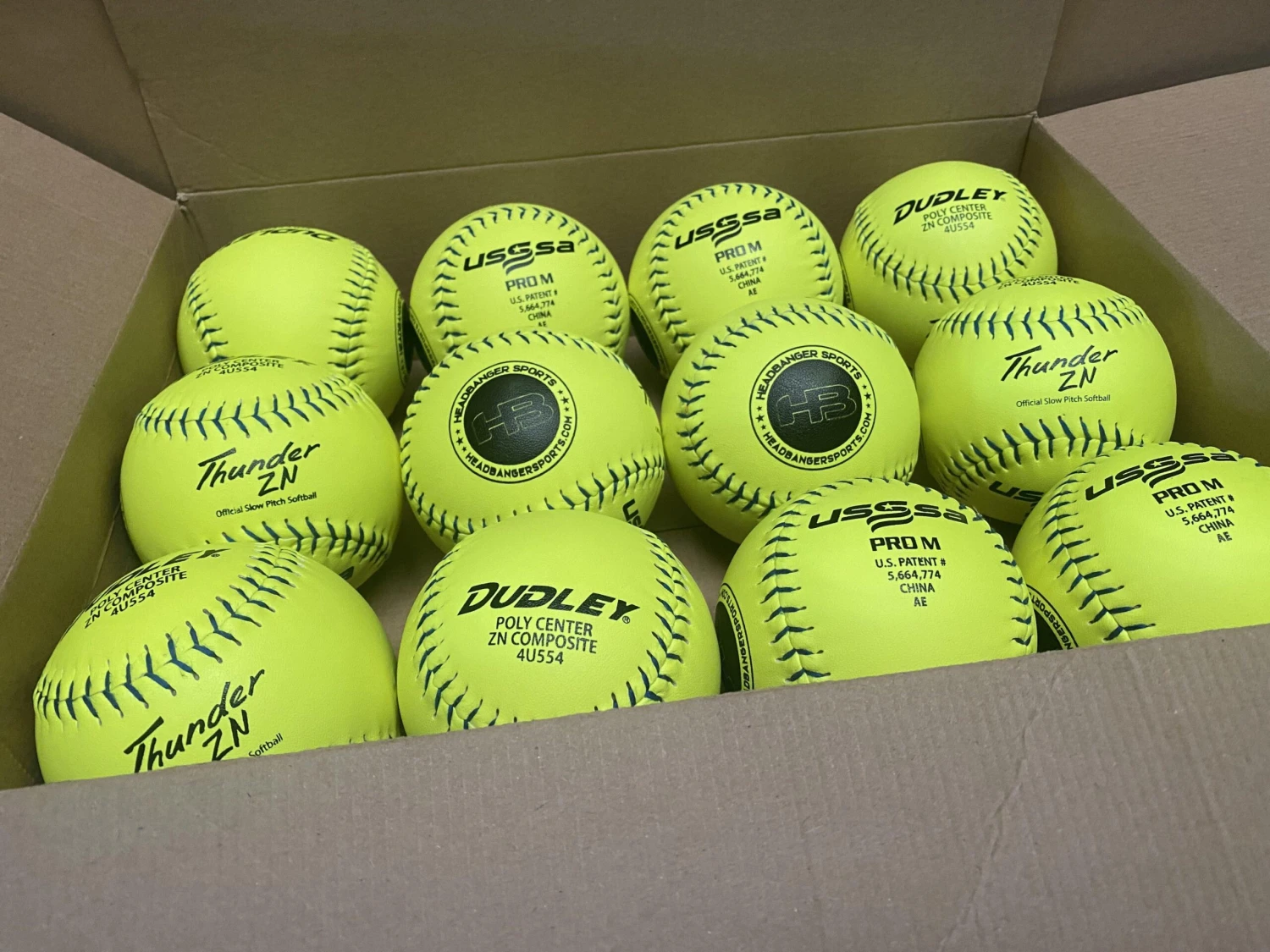 Dudley Thunder ZN 12" PRO M USSSA Slowpitch Softballs (DOZEN): 4U554 4 Dudley Thunder ZN 12" PRO M USSSA Slowpitch Softballs (DOZEN): 4U554 - Image 2