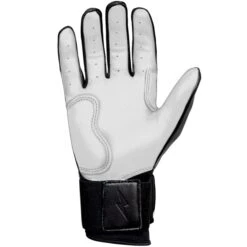 Bruce Bolt PREMIUM PRO Chrome Series Long Cuff Batting Gloves: Black -Baseball Equip Shop LC CHRB PALM