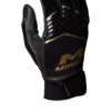 Miken Softball MK7X Adult Black And Gold Batting Gloves: MBGGLD-BLK -Baseball Equip Shop MBGGLDblack1