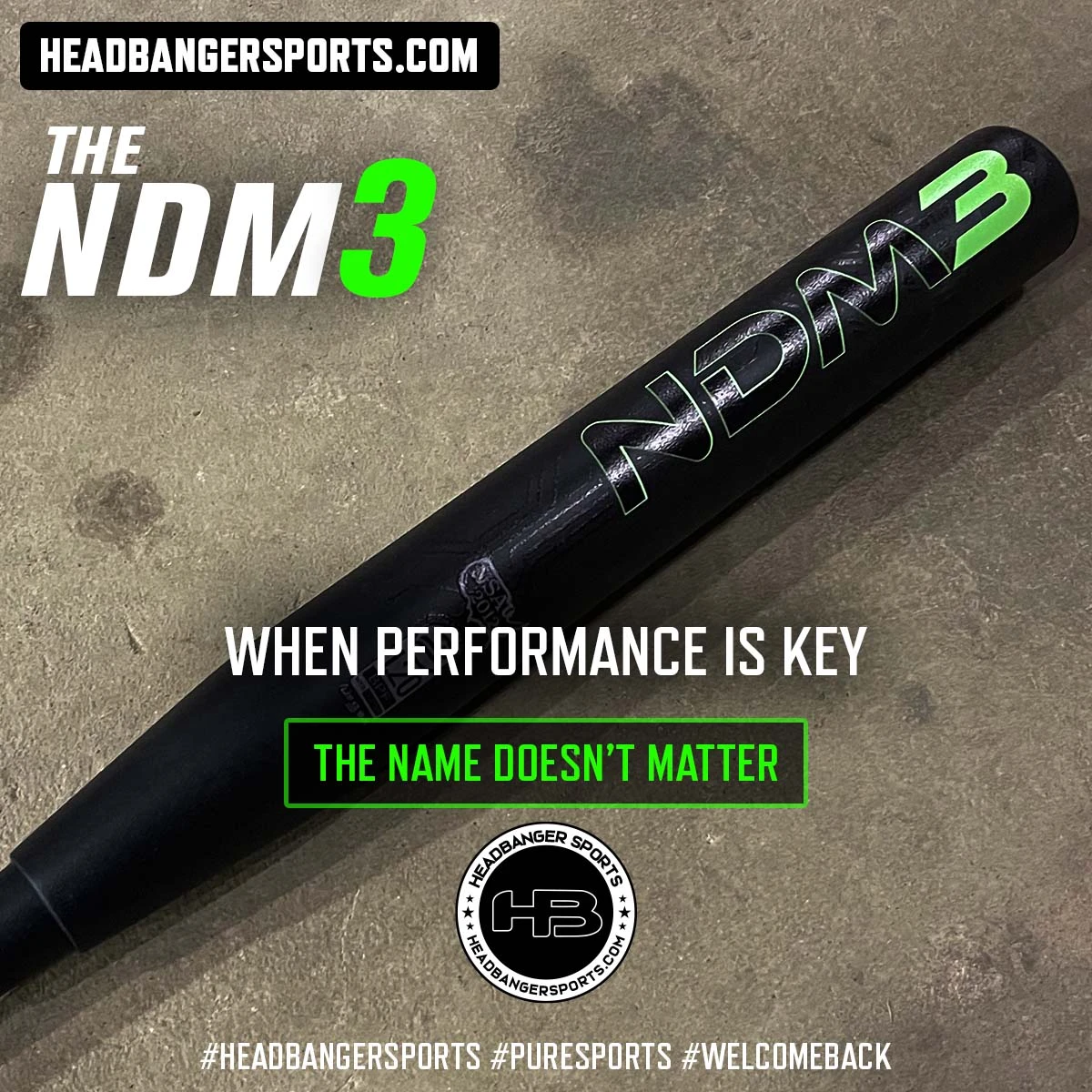 PURE Sports NDM3 13" 2 Piece Game Ready USSSA Slowpitch Softball Bat: M1B3 3 PURE Sports NDM3 13" 2 Piece Game Ready USSSA Slowpitch Softball Bat: M1B3
