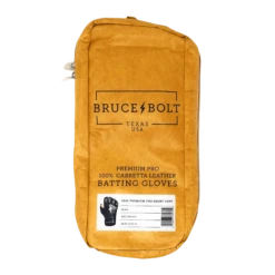 Bruce Bolt PREMIUM PRO Short Cuff Batting Gloves: Black -Baseball Equip Shop SC BLKG BAG