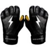 Bruce Bolt PREMIUM PRO Short Cuff Batting Gloves: Black -Baseball Equip Shop SC BLKG HERO