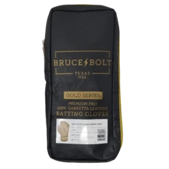 Bruce Bolt PREMIUM PRO Gold Series Batting Gloves: Short Cuff -Baseball Equip Shop SC GLD BAG