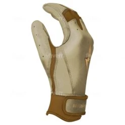 Bruce Bolt PREMIUM PRO Gold Series Batting Gloves: Short Cuff -Baseball Equip Shop SC GLD SIDE