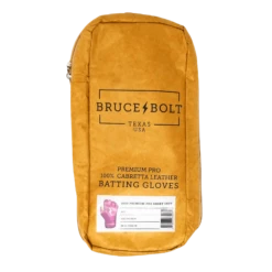 Bruce Bolt PREMIUM PRO Short Cuff Batting Gloves: Red -Baseball Equip Shop SC REDG BAG