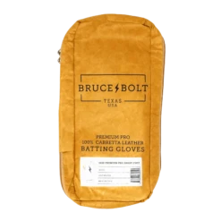 Bruce Bolt PREMIUM PRO Short Cuff Batting Gloves: White -Baseball Equip Shop SC WHTG BAG