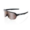 100% S2 Sunglasses Soft Tact Black - HiPER Crimson Silver Mirror Lens -Baseball Equip Shop SP22 S2 60006 00002 3Q