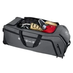 Evoshield Stone Wall Wheeled Bag (Multiple Colors): WTV9400 -Baseball Equip Shop WTV9400GY 4 Evoshield Stonewall Wheeled Bag Interior.png.cq5dam.web .1200.1200