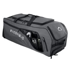 Evoshield Stone Wall Wheeled Bag (Multiple Colors): WTV9400 -Baseball Equip Shop WTV9400GY 6 Evoshield Stonewall Wheeled Bag Catcher Pocket a.png.cq5dam.web .1200.1200