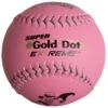 Worth Pink 12" ISA Super Gold Dot 44/400 Slowpitch Softballs (Dozen): WIS12CP -Baseball Equip Shop Worth ISA WIS12CP Softballs Pink