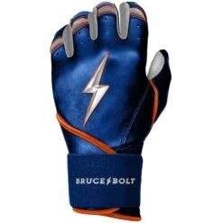 Bruce Bolt PREMIUM PRO NIMMO Long Cuff Batting Gloves: Mets Blue -Baseball Equip Shop premium pro nimmo series long cuff batting gloves blue gloves brucebolt 261498