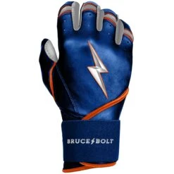 Bruce Bolt PREMIUM PRO NIMMO Long Cuff Batting Gloves: Mets Blue -Baseball Equip Shop premium pro nimmo series long cuff batting gloves blue gloves brucebolt 426818