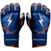 Bruce Bolt PREMIUM PRO NIMMO Long Cuff Batting Gloves: Mets Blue -Baseball Equip Shop premium pro nimmo series long cuff batting gloves blue gloves brucebolt 692298