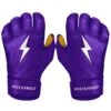Bruce Bolt PREMIUM PRO Short Cuff Batting Gloves: Purple -Baseball Equip Shop premium pro short cuff batting gloves purple brucebolt 588698